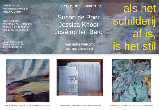 Als het schilderij af is, is het stil… Als het schilderij af is, is het stil…
